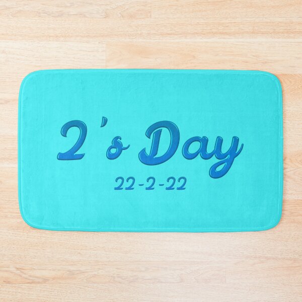 Item preview, 2's Day 22-2-22 in Bubble Blue - Historical Date designed and sold by Trinket-Trickster.