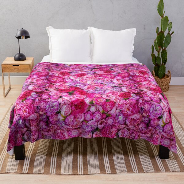 Item preview, Vibrant Hot Pink & Purple Rose Flower Blossoms designed and sold by newburyboutique.