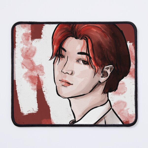 Item preview, handsome manga guy with flame red hair designed and sold by GLwithUs.