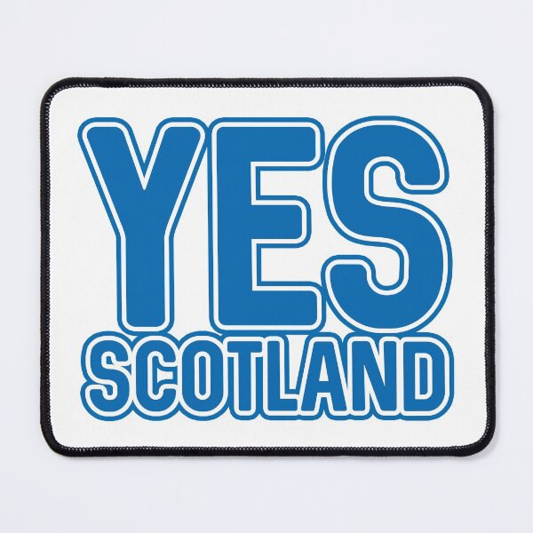 Item preview, YES SCOTLAND, Scottish Independence Saltire Blue and White Layered Text Slogan designed and sold by MacPean.