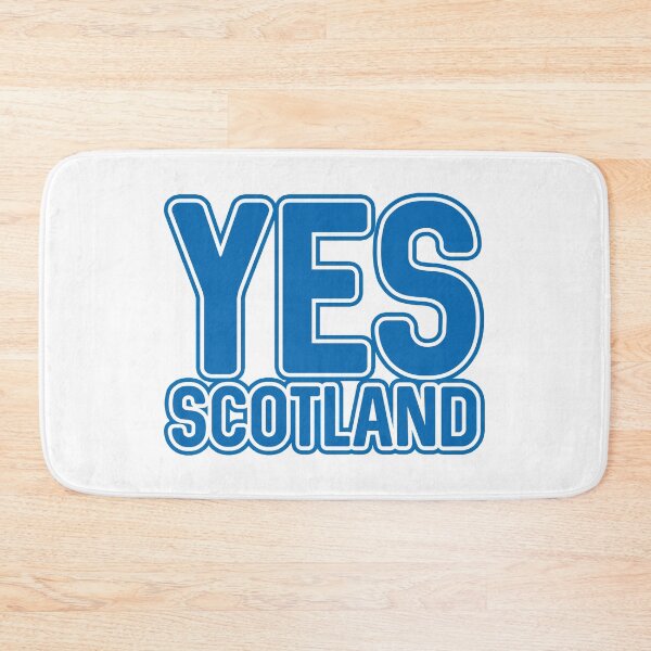 Item preview, YES SCOTLAND, Scottish Independence Saltire Blue and White Layered Text Slogan designed and sold by MacPean.