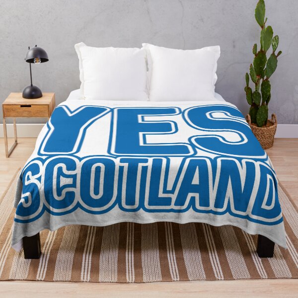 Item preview, YES SCOTLAND, Scottish Independence Saltire Blue and White Layered Text Slogan designed and sold by MacPean.