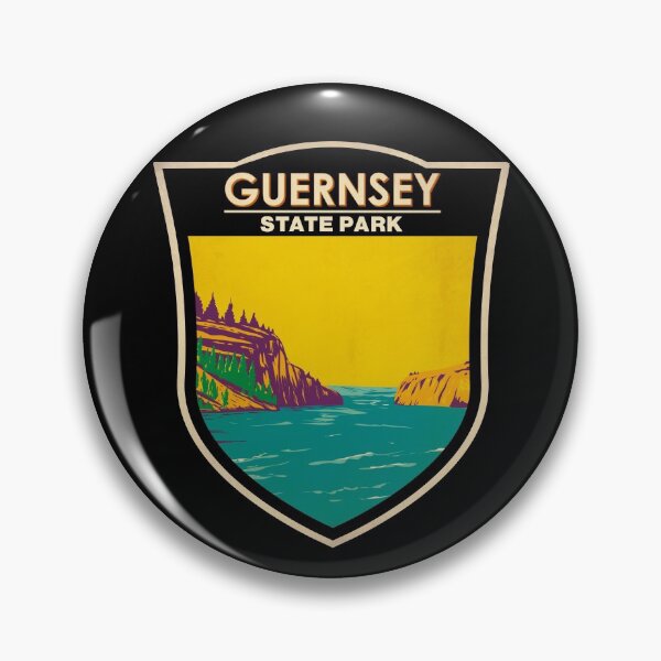 Item preview, Guernsey State Park Wyoming Badge designed and sold by KrisSidDesigns.