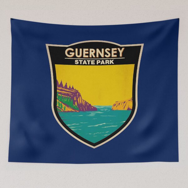 Item preview, Guernsey State Park Wyoming Badge designed and sold by KrisSidDesigns.