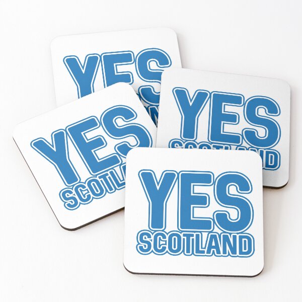 Item preview, YES SCOTLAND, Scottish Independence Saltire Blue and White Layered Text Slogan designed and sold by MacPean.