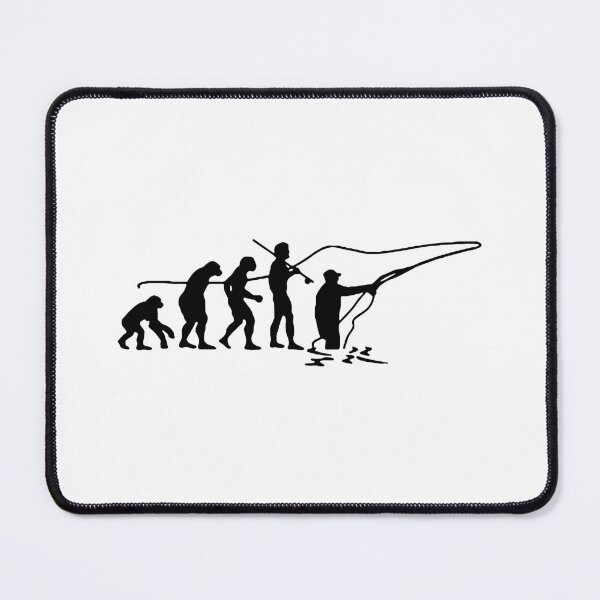 Item preview, Funny Fishing Evolution of Fishing Born to go fishing Forced to work Fisherman Stick Figure Bones I love Fishing Art Design Happy Apparel Essential Inspiration Joy Mood Funny designed and sold by DesignByHeartUK.
