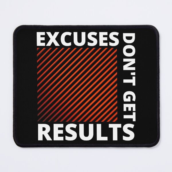 Item preview, Excuses don't get results,inspirational quote designed and sold by Fitandstylish.