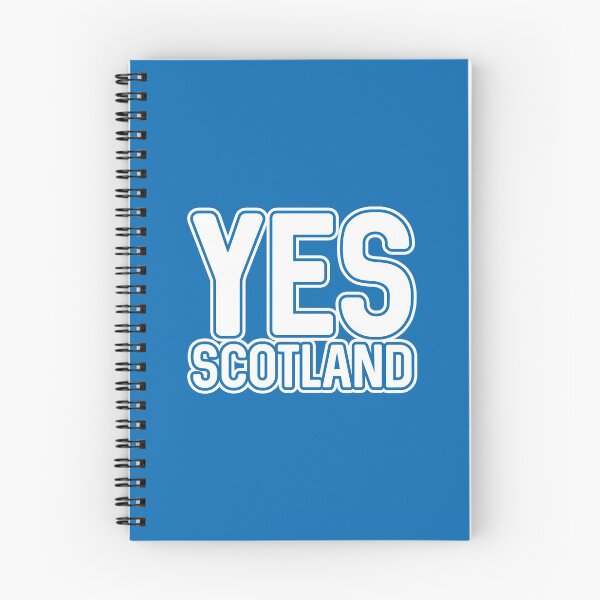 Item preview, YES SCOTLAND, Scottish Independence White and Saltire Blue Layered Text Slogan designed and sold by MacPean.
