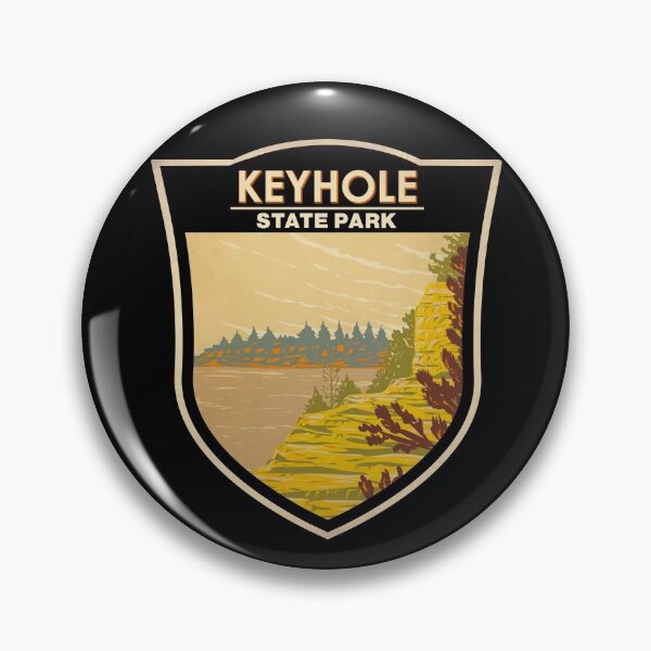 Item preview, Keyhole State Park Wyoming Badge designed and sold by KrisSidDesigns.