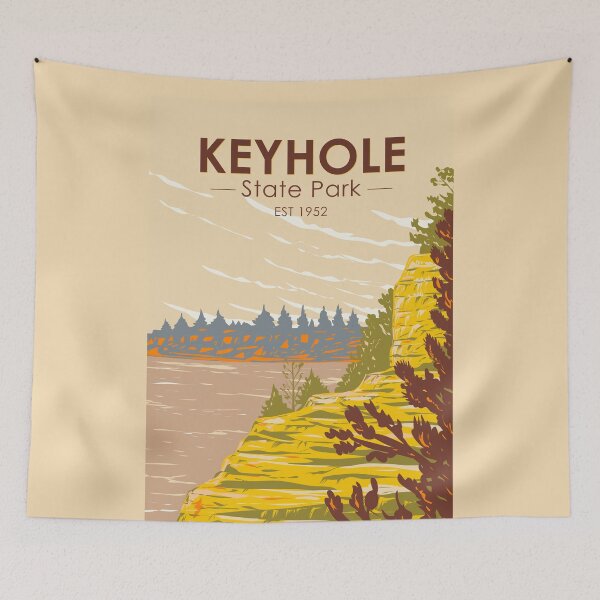 Item preview, Keyhole State Park Wyoming Vintage designed and sold by KrisSidDesigns.