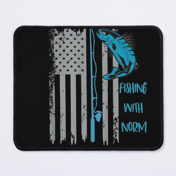 Item preview, Fishing With Norm - American Flag - designed and sold by M.Z BetterLife™.