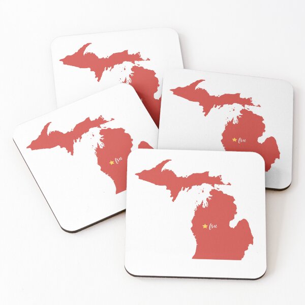 Item preview, Big Rapids College Michigan Star on map designed and sold by opptop.