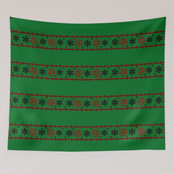 Item preview, Merry Creepmas | Occult Christmas Pattern designed and sold by Arcana-Craft.
