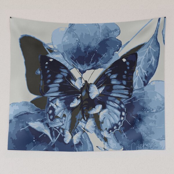 Artikelvorschau, Blauer Schmetterling verblassen entworfen und verkauft von American Mary Jane.