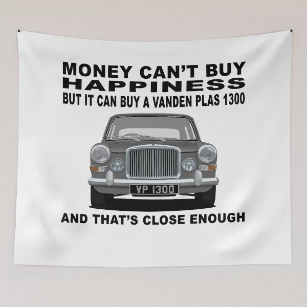 Item preview, Vanden Plas 1300 Princess ADO16 Dark Grey Art Illustration designed and sold by Hamilton illustrations.