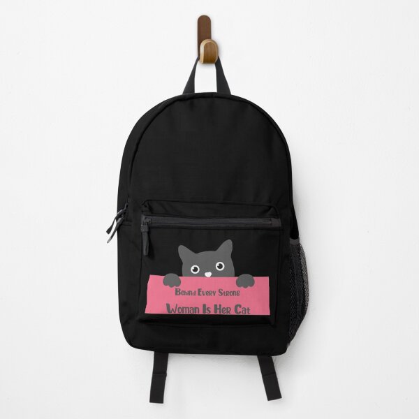 Item preview, Behind Every Strong Woman Is Her Cat designed and sold by laamriya974.
