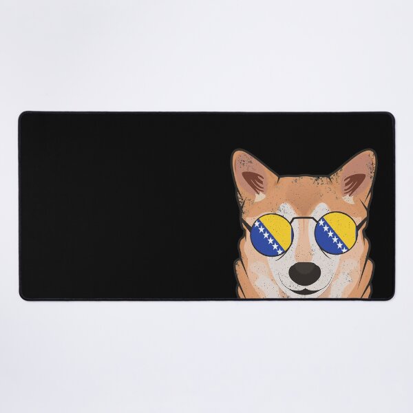 Item preview, Vintage Patriotic Shiba Inu Bosnian and Herzegovinian Flag designed and sold by feether-store.