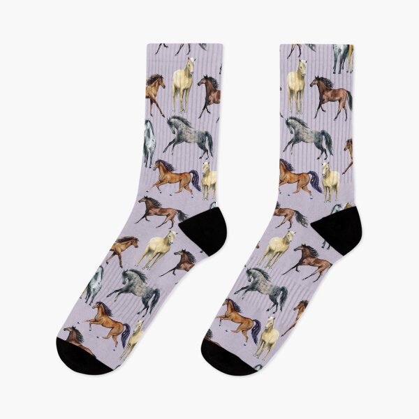 Item preview, Horses Galloping Pattern on Lavender designed and sold by Jill Morgan.
