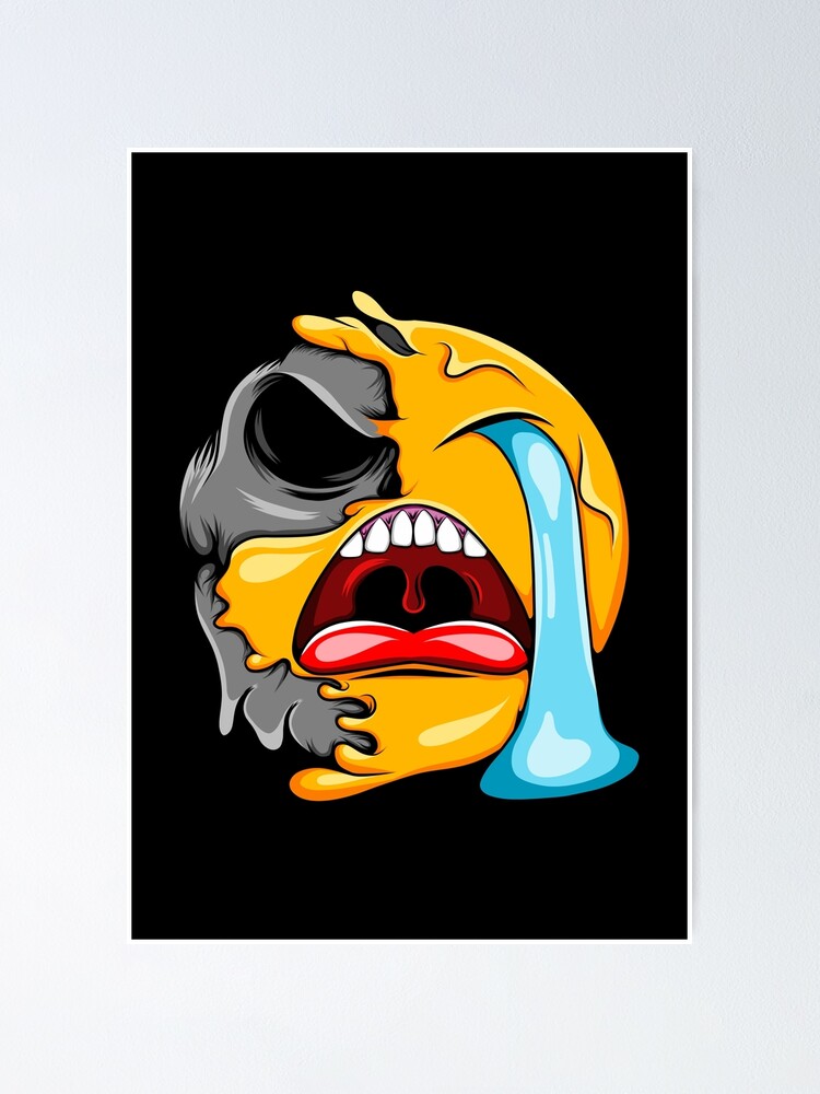 "Cry Zombie Emoji" Poster for Sale by D3monic Redbubble