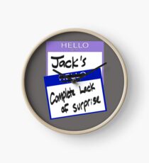 Fight Club: "I AM JACK'S COMPLETE LACK OF SURPRISE" Clock