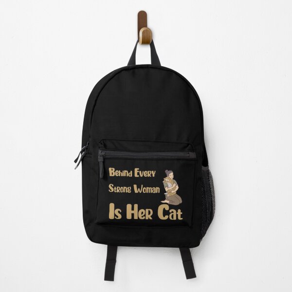 Item preview, Behind Every Strong Woman Is Her Cat designed and sold by laamriya974.