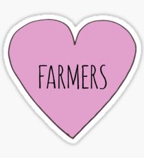 I LOVE FARMERS Sticker