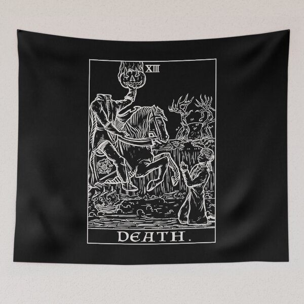 Item preview, Death Tarot Card The Headless Horseman designed and sold by TheGhoulishGarb.
