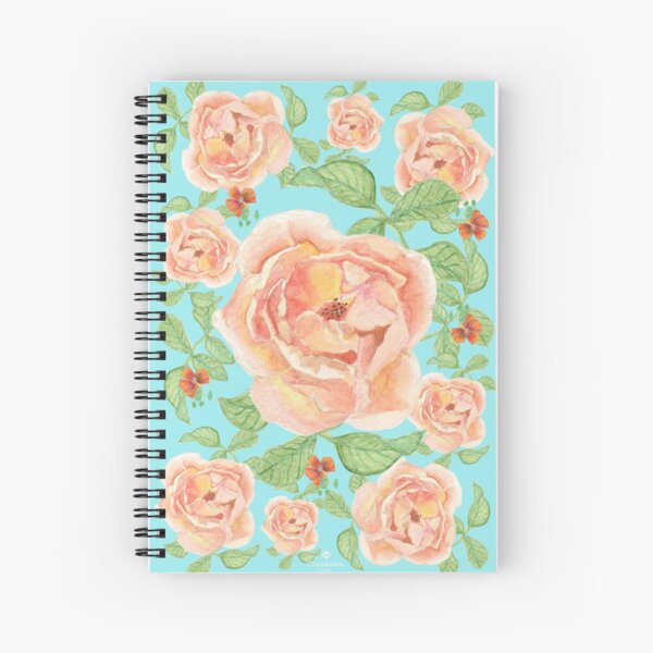 Peach Rose Spiral Notebook