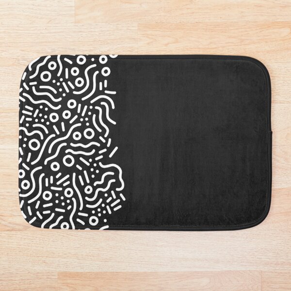 Item preview, Abstract Lines & Donuts (Black Grey - White) - FYRE designed and sold by FYRE !.