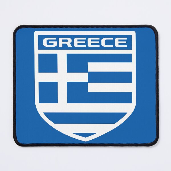 Item preview, Greece Flag Badge designed and sold by Cestus.