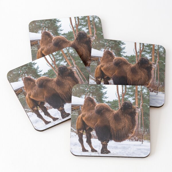 Item preview, Bactrian Camel in snowy environment. designed and sold by lena-maximova.