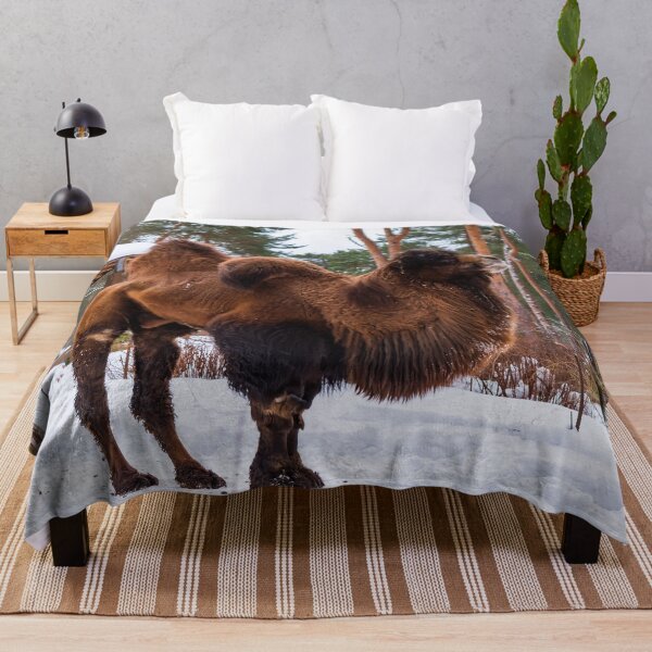 Item preview, Bactrian Camel in snowy environment. designed and sold by lena-maximova.