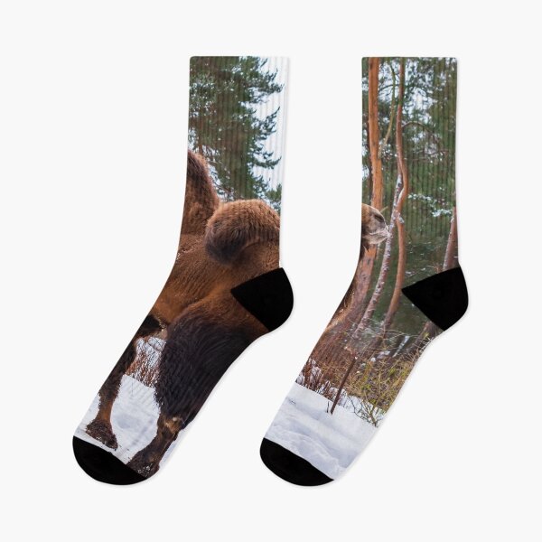 Item preview, Bactrian Camel in snowy environment. designed and sold by lena-maximova.