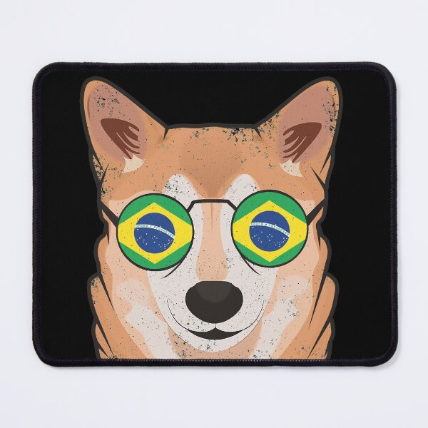 Item preview, Vintage Patriotic Shiba Inu Brazilian Flag designed and sold by feether-store.