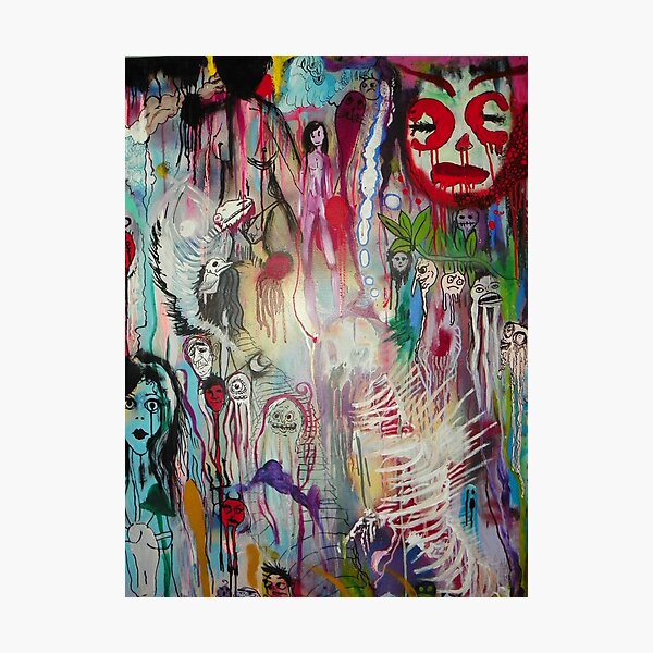 ghosts in psychedelia Photographic Print