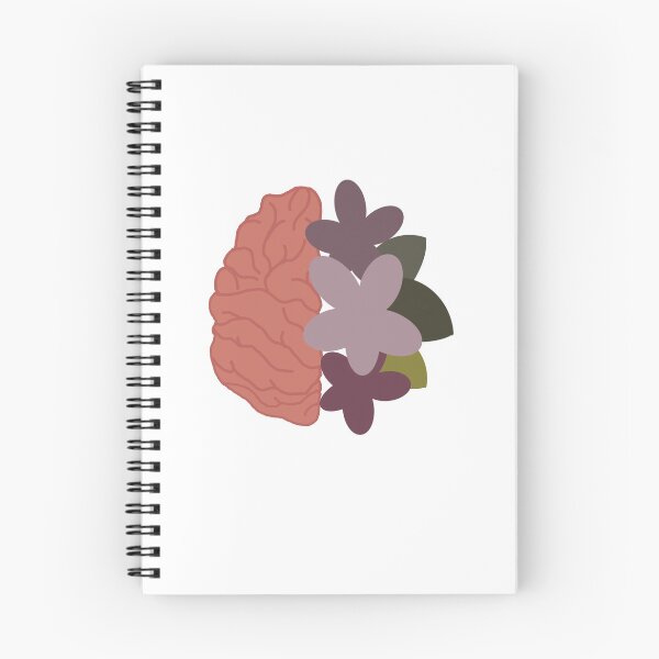 Item preview, Brain and flowers designed and sold by FIGGITY FERN.