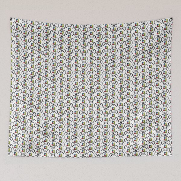 Item preview, Autism Service Dog puzzle piece heart patch designed and sold by Zebra-and-Dog.