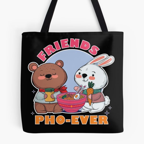 Item preview, Cute Friends Pho Ever Eating Ramen Kawaii for Animal Lovers  designed and sold by MadrigueraSM-.