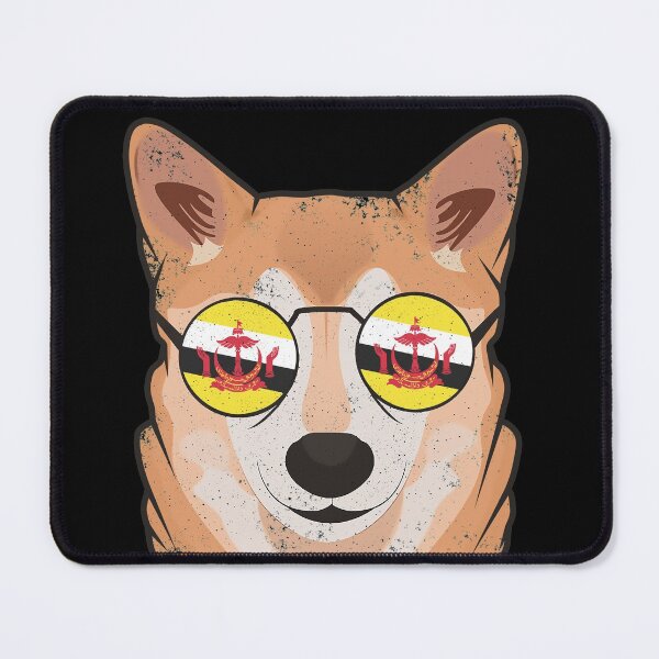 Item preview, Vintage Patriotic Shiba Inu Bruneian Flag designed and sold by feether-store.
