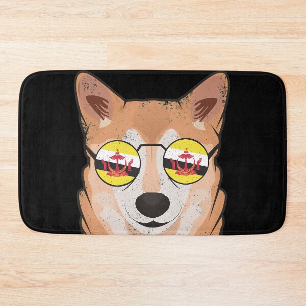 Item preview, Vintage Patriotic Shiba Inu Bruneian Flag designed and sold by feether-store.