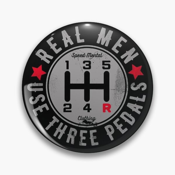 Item preview, Real Men Use Three Pedals designed and sold by KMLdesign.