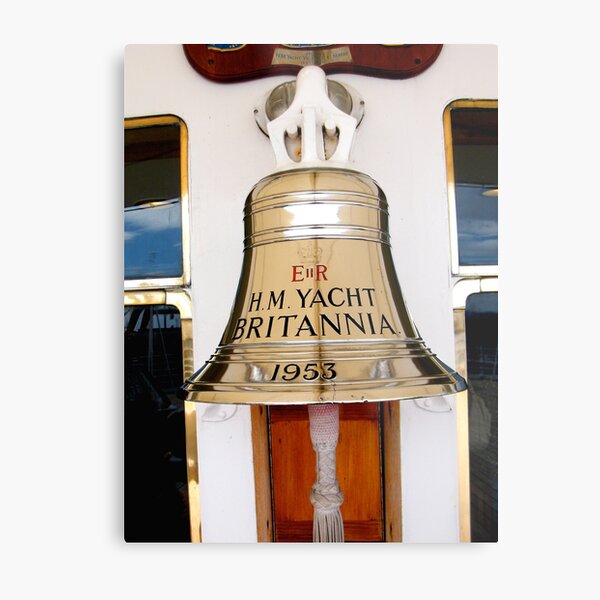 Ship's Bell, Royal Yacht Britannia Metal Print
