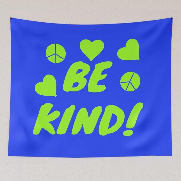 Item preview, Be Kind in Blue and Green designed and sold by Kim H Ritter.