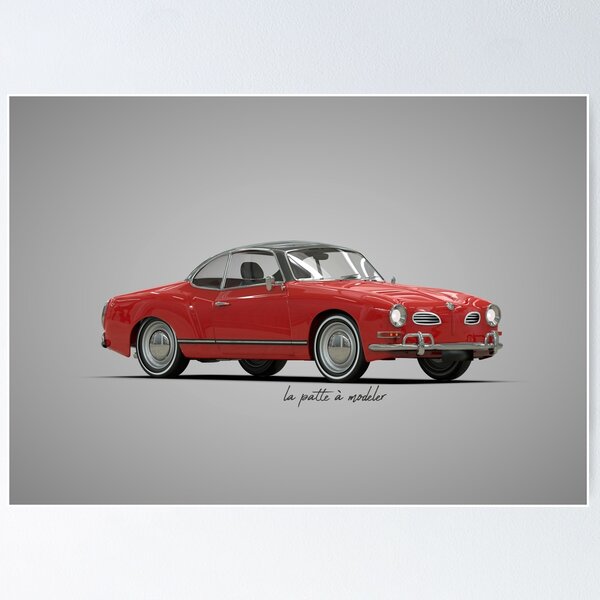 Vista previa del artículo con la obra «Karmann Ghia», diseñado y vendido por LaPatteAModeler.