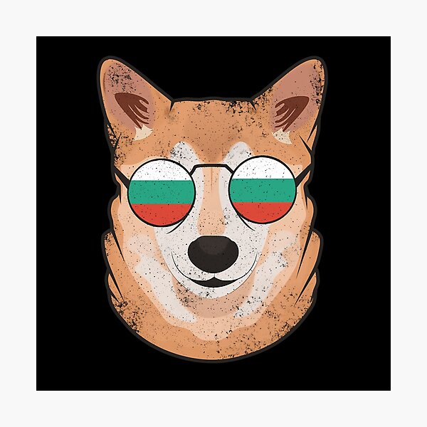 Item preview, Vintage Patriotic Shiba Inu Bulgarian Flag designed and sold by feether-store.