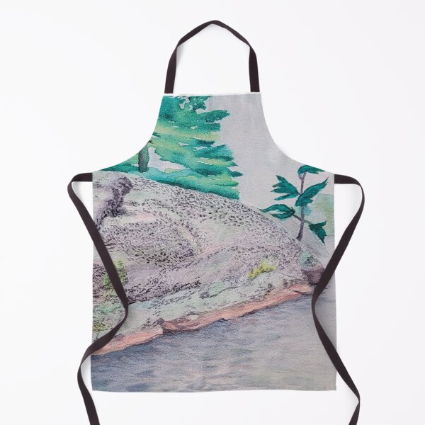 Item preview, lichen covered granite watercolour designed and sold by Canucklife.