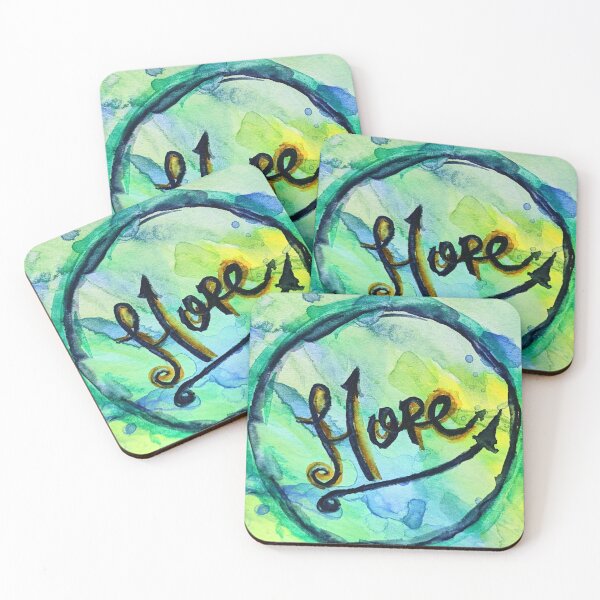 Item preview, Green Watercolor Hope Design designed and sold by MagicGnome47.