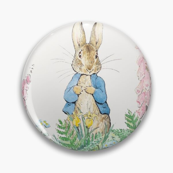 Artikelvorschau, Beatrix Potter Peter Hase und Blumen Illustration entworfen und verkauft von Pinkmagenta.