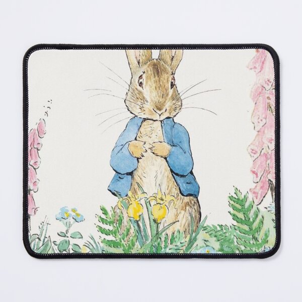Item preview, Beatrix Potter Peter Rabbit and Flowers Illustration designed and sold by Pinkmagenta.