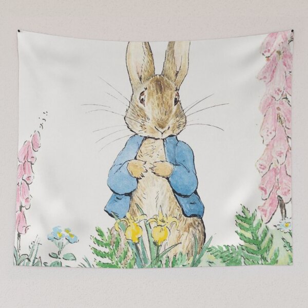 Item preview, Beatrix Potter Peter Rabbit and Flowers Illustration  designed and sold by Pinkmagenta.